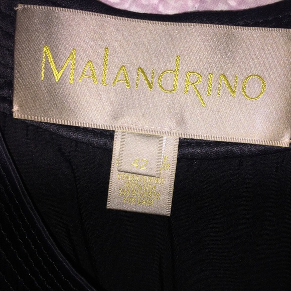 Malandrino Couture Black Silk Stunning Vintage Dress - Picture 8 of 12